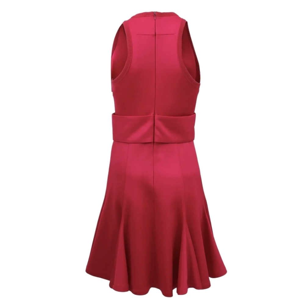 Givenchy Racer Back Flounce Dress - Fuchsia - Picture 3 of 4